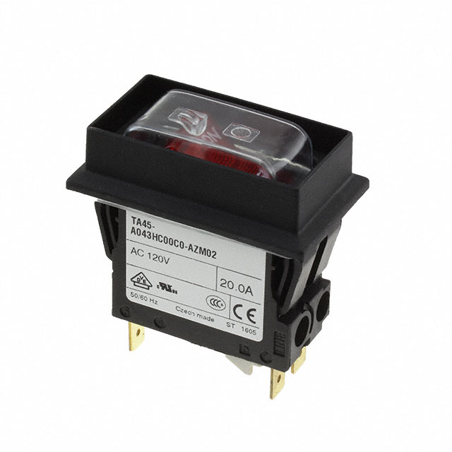 Circuit Breaker Thermal 240 V AC 60 V DC Rocker Panel Mount